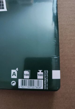 Lote 5 Pacotes Folhas Papel Perfuradas da Ambar