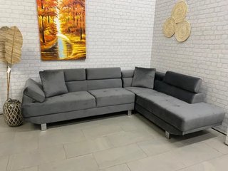 Sofá Chaise Longue Daniela 260cm Gris