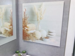 Cuadro Decorativo Baño Lienzo