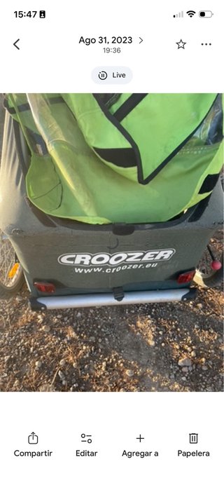 Croozer Carrito Doble Bici/Running