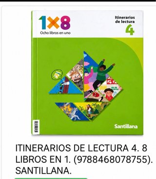Lecturas 4, 1x8, Ocho libros en uno, Itinerario...