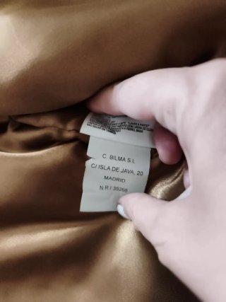 Chaquetón mujer marrón talla 56