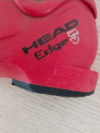 Botas de esquí para niño rojas