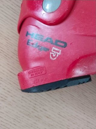 Botas de esquí para niño rojas