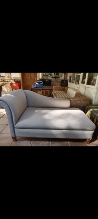 Chaiselongue Ikea Gris Tela