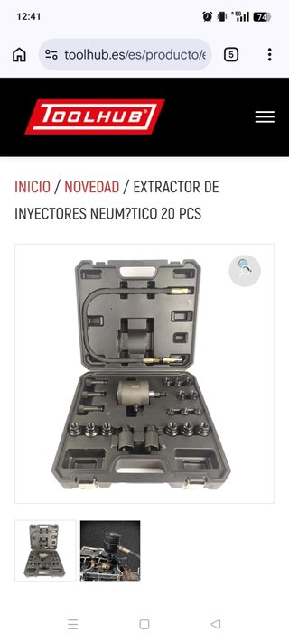 Extractor Neumático de Inyectores 20 Piezas