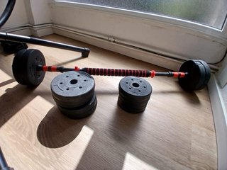 Mancuernas ajustables 20kg + barra