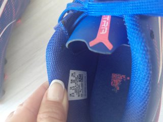 Botas de tacos Puma niño azul y rosa