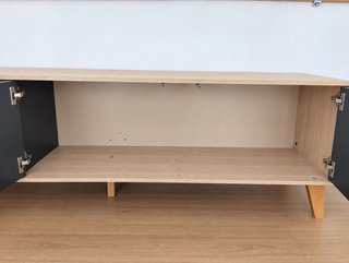 Aparador Nórdico Madera Gris y Madera Clara