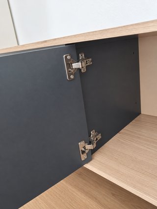 Aparador Nórdico Madera Gris y Madera Clara