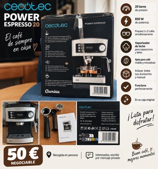 Cafetera Cecotec Power Espresso 20 - 50€