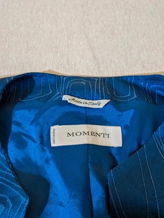Completo cerimonia Momenti blu Elettrico in Seta