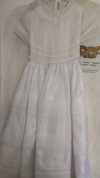 Vestido fiesta/comunión RBA blanco talla única