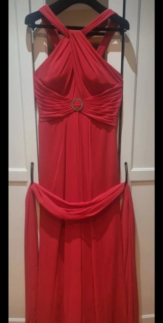 Vestido Fiesta Pronovias Rojo