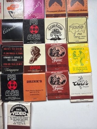 Lote Cerillas Colección Zaragoza