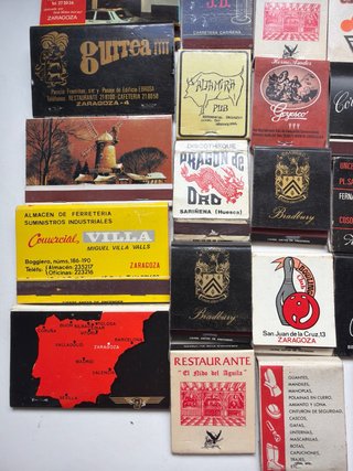 Lote Cerillas Colección Zaragoza