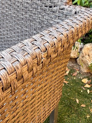 6 Sillas de Jardín con Cojín Exterior