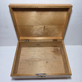 Antica Scatola Liberty Dipinta Inizio 900 Veduta