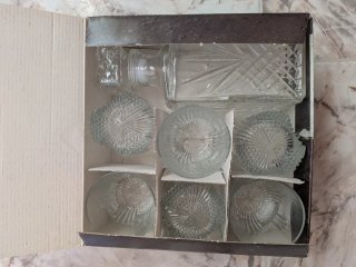 Decantador y 6 vasos de whisky Selecta
