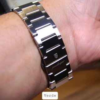 Reloj Poedagar Esfera Verde y Plata