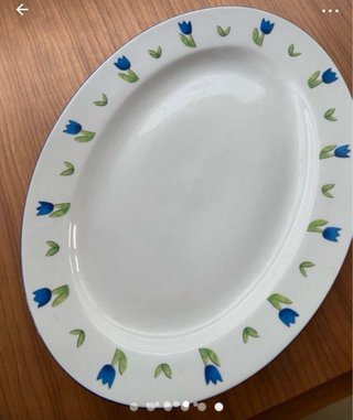 Juego de café y vajilla porcelana azul y blanco