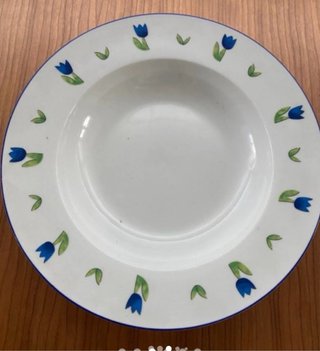 Juego de café y vajilla porcelana azul y blanco