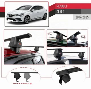Barras Techo QuickFix Renault Clio V Aluminio