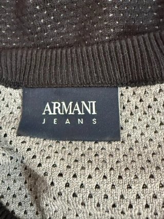 Armani Jeans Maglione Uomo L Nero Pois Logo