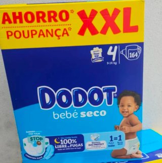 Pañales Dodot Bebé Seco Talla 4 (164 uds)