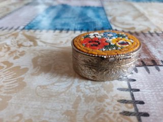 Portapillole Vintage Micromosaico Vetro Murano