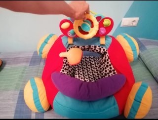 Cojín Coche Bebé Suave con Sonidos