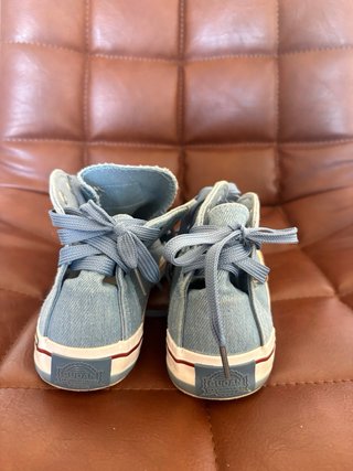 Zapatillas altas vaqueras con cremallera