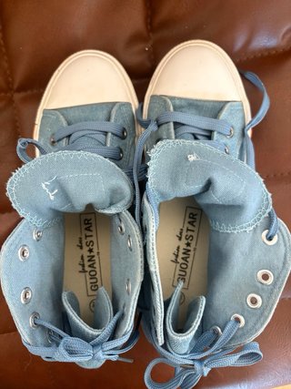 Zapatillas altas vaqueras con cremallera