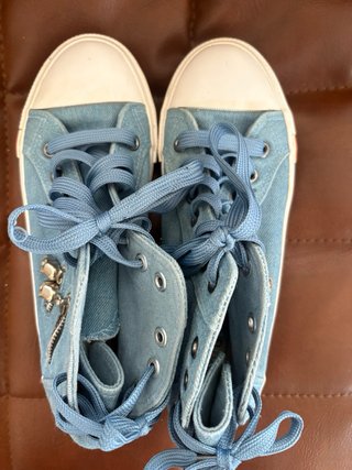 Zapatillas altas vaqueras con cremallera