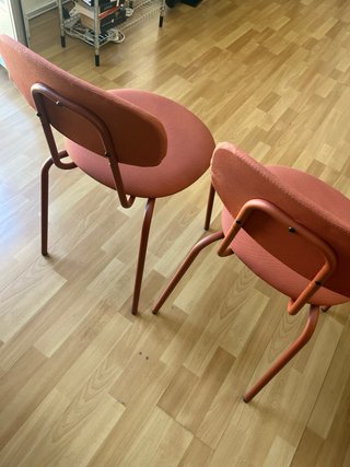 2 Sillas IKEA Sandsberg Naranja/Rojo