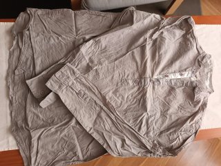 Camisa hombre manga larga gris