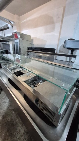 Mostrador refrigerado acero inoxidable