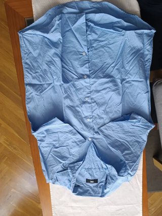 Camisa hombre manga corta DOC azul