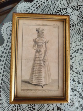 4 Láminas Antiguas Moda Francesa