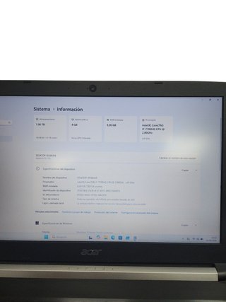 Portátil Acer Aspire A415 Core i7 7ª Gen