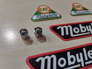 Lote Mobylette GAC pegatinas y tapones