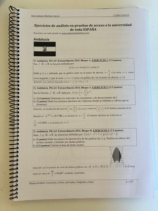 Dossier matemáticas (Análisis) selectividad (117p)