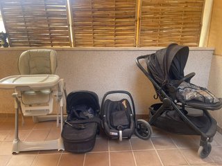 Set per neonati: Seggiolino auto, ovetto e seggiolone