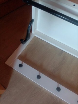 Perchero de pared madera y metal