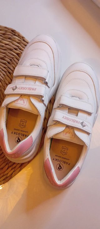 Zapatillas Pablosky Blancas y Rosas