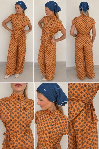 Blusa Zara Cruzada Estampada Talla M