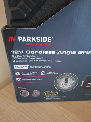 Amoladora Parkside 12V Performance 76mm