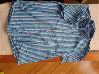 Camisa manga corta rayas hombre