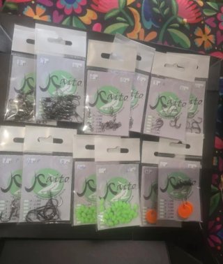 Lote artículos de pesca Kaito
