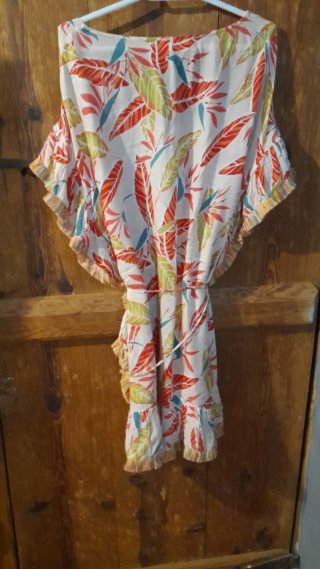 Lote 2 vestiti floreali blu e bianchi